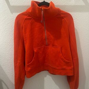 Lululemon Athletica Orange Half-Zip Pullover